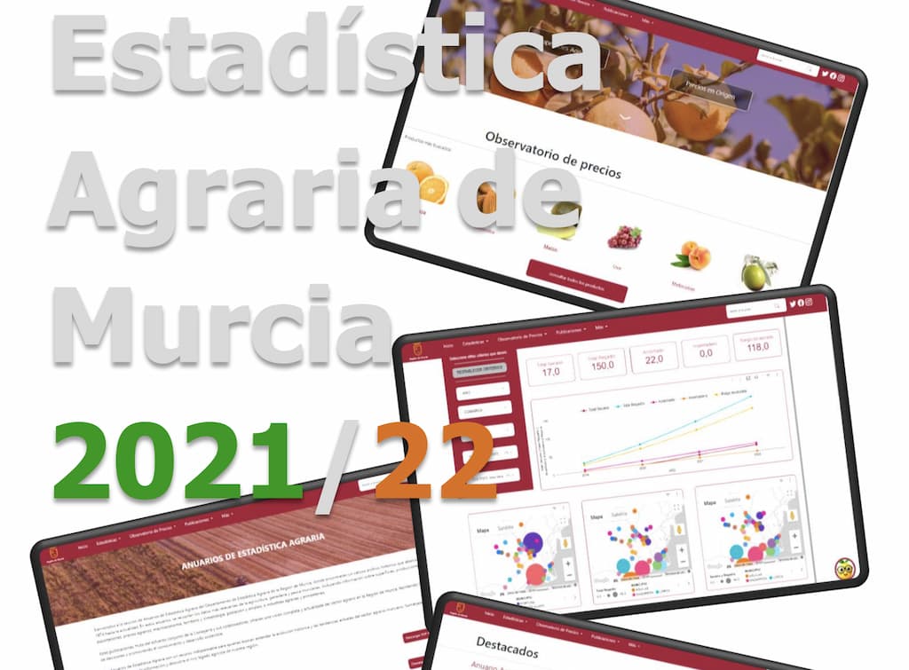 PUBLICADO EL NUEVO ANUARIO DE ESTADÍSTICA AGRARIA DE LA REGIÓN DE MURCIA 2021/2022